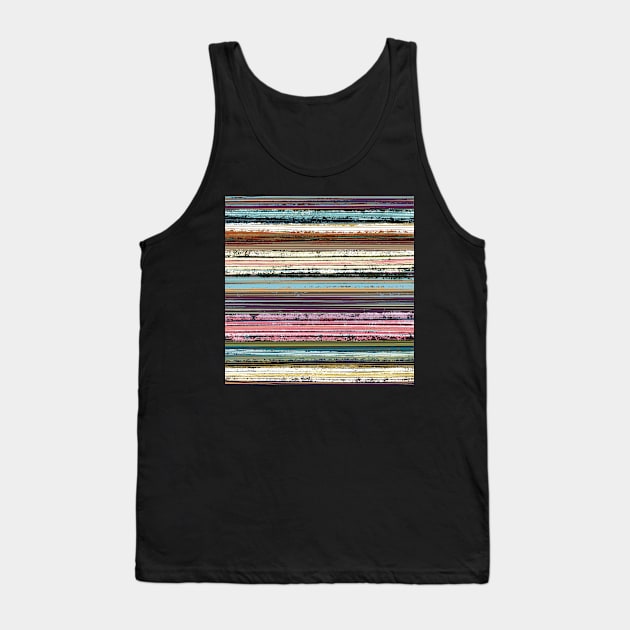 Cool Rustic Stripes Tank Top by cherdoodles